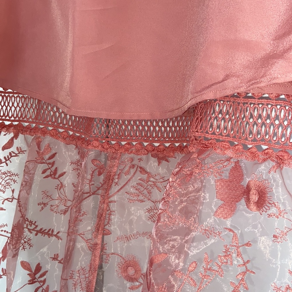 ✨ NWT ASOS DESIGN Petite Embroidered Midi Skirt - Picture 6 of 11